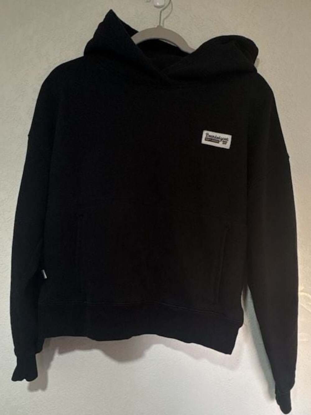 Bearded Goat Black Fleece Hoodie Sweatshirt Medium